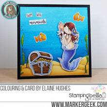 Load image into Gallery viewer, Tiny Townie Mermaid Set Rubber Stamp
