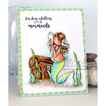 Load image into Gallery viewer, Tiny Townie Mermaid Set Rubber Stamp
