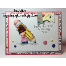 Load image into Gallery viewer, Tiny Townie Penelope Has A Pencil Rubber Stamp
