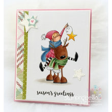 Load image into Gallery viewer, Tiny Townie Rita And The Reindeer Rubber Stamp
