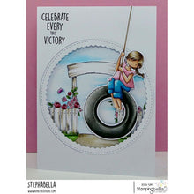 Load image into Gallery viewer, Tiny Townie Tyre Swing Rubber Stamp
