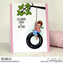 Load image into Gallery viewer, Tiny Townie Tyre Swing Rubber Stamp
