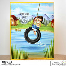 Load image into Gallery viewer, Tiny Townie Tyre Swing Rubber Stamp
