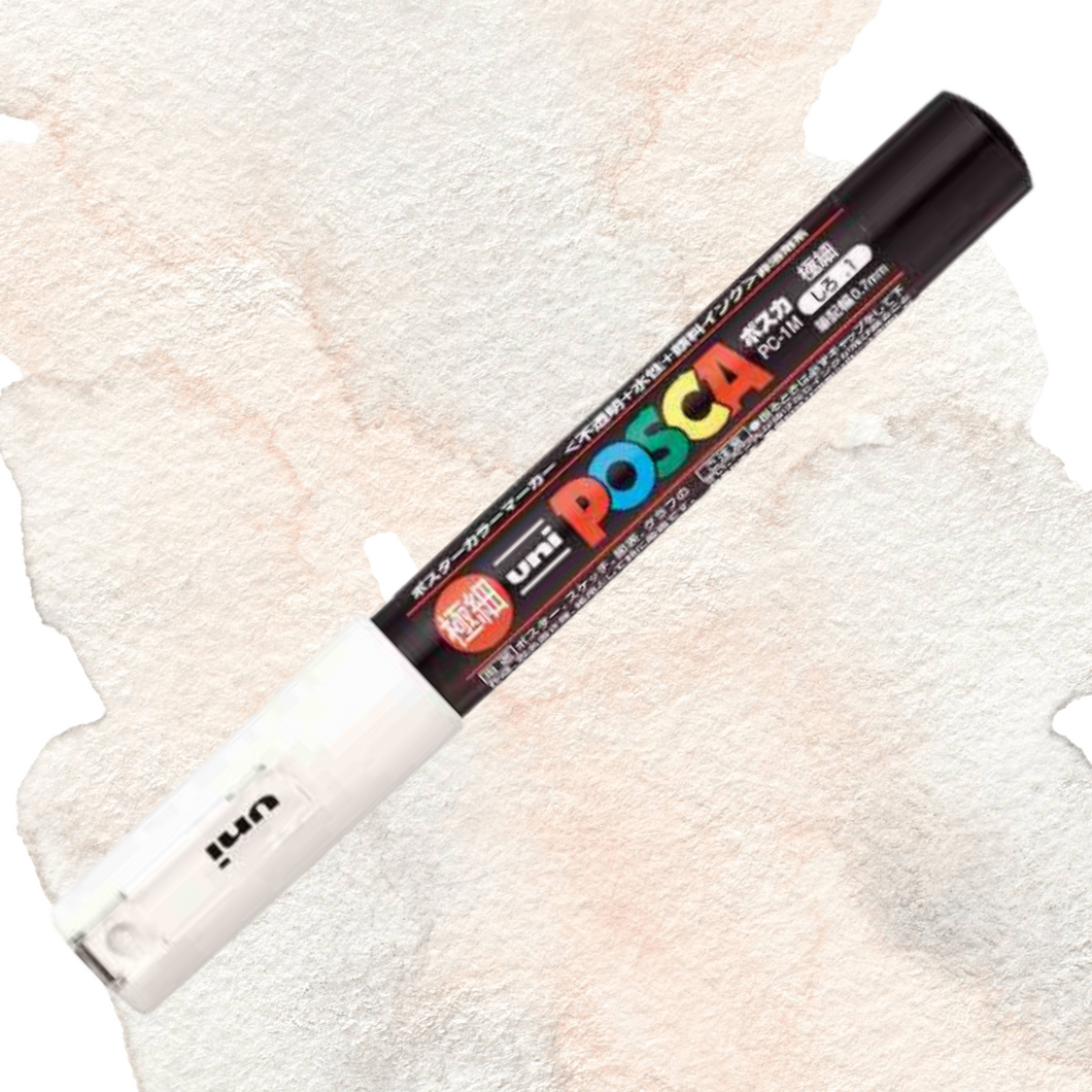 White Uni POSCA Marker Extra Fine Tip