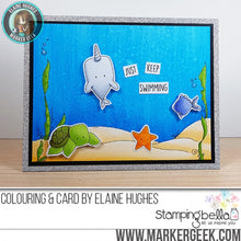 Load image into Gallery viewer, Under The Sea Backdrop Rubber Stamp
