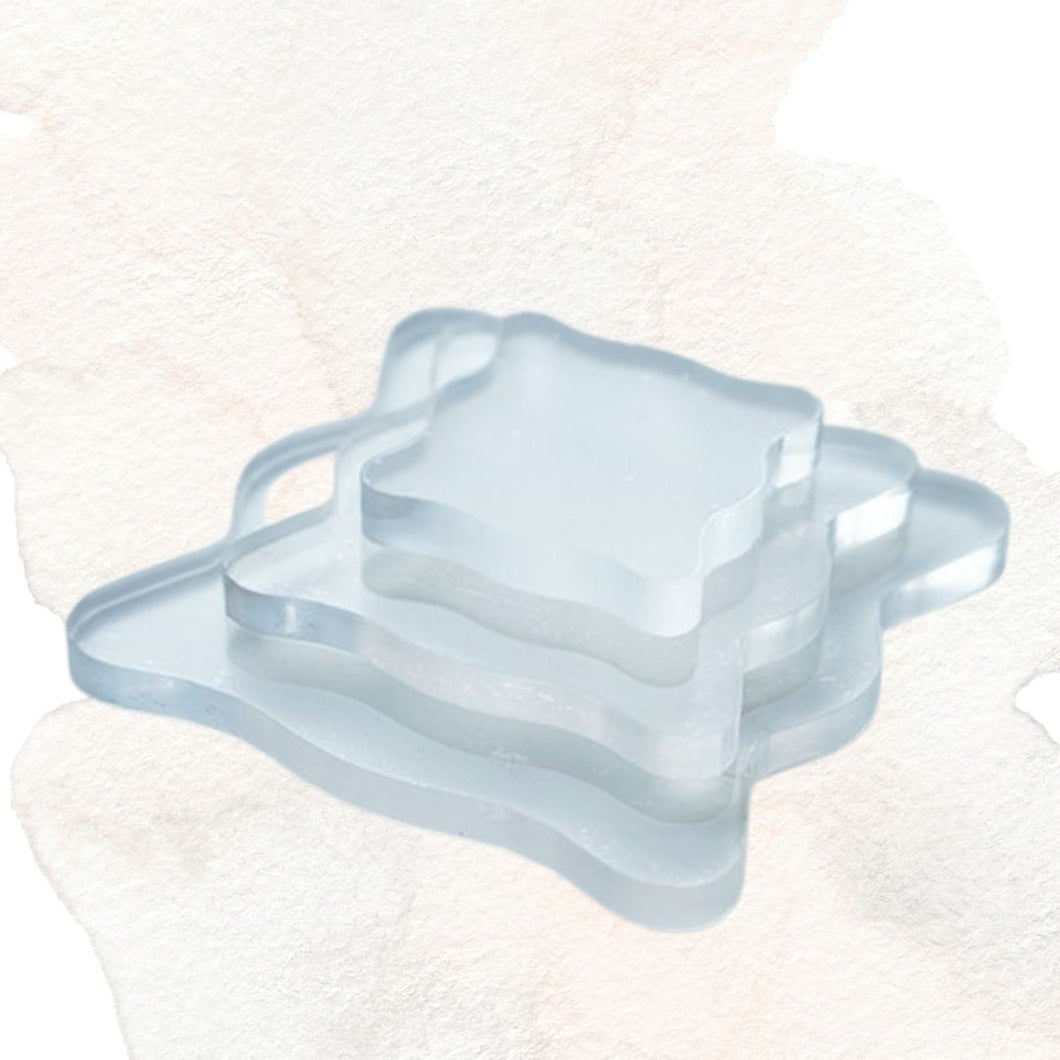 Square Acrylic Block With Curved Edge