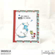 Load image into Gallery viewer, Yeti And Santa Rubber Stamp
